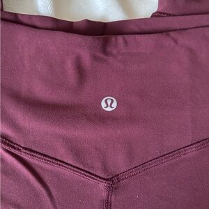 lululemon athletica Maroon Athletic Leggings